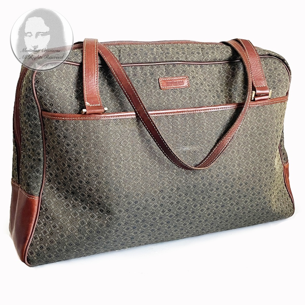 Hartmann Carry On Bag Wings Jacquard Diamond Pattern Vintage Y2K NEEDS REHAB!